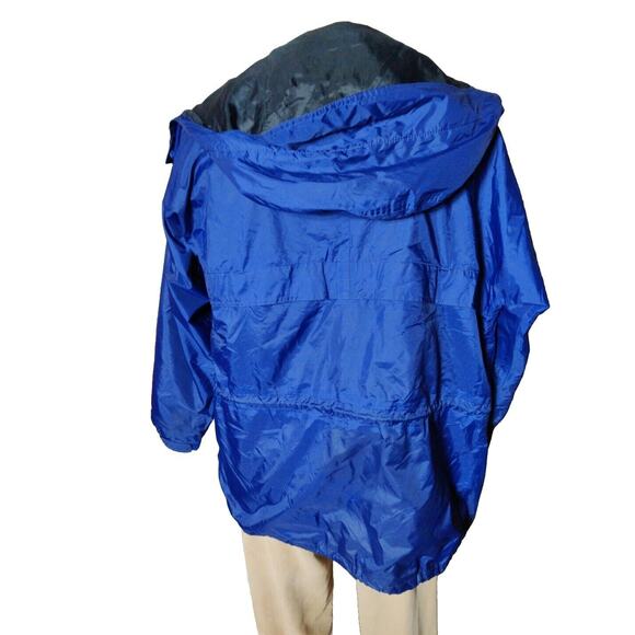 Helly Hansen Packable lined Jacket lWindbreaker Hooded Waterproof Men's Blue M - Picture 2 of 11